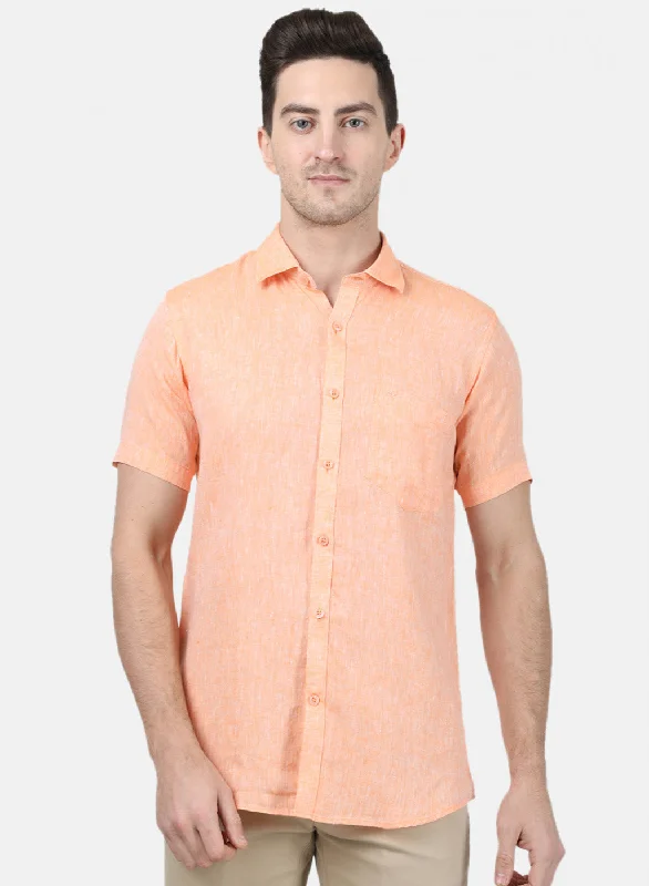 Men's Vintage T-Shirts for a Retro VibeMens Orange Solid Shirt