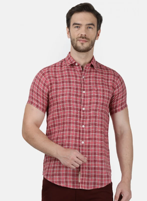 Men's Oxford Shirts for a Preppy StyleMens Orange Check Shirt