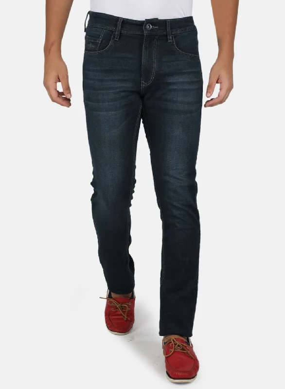 Unique Men's Jeans DesignsMen Blue Narrow Fit Denim