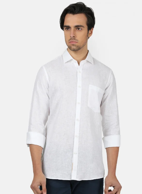 Men's Patterned Dress Shirts for a Unique TwistMen White Solid Shirts
