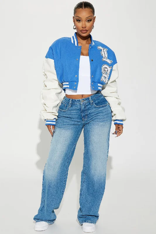 Los Angeles Dreaming Varsity Jacket - Blue