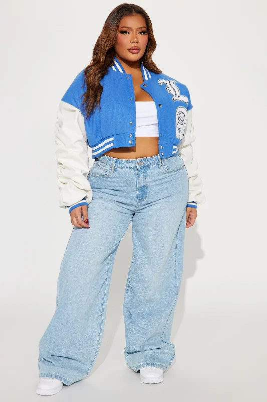 Los Angeles Dreaming Varsity Jacket - Blue