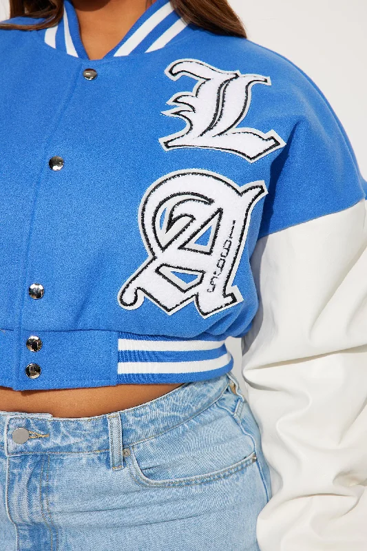 Los Angeles Dreaming Varsity Jacket - Blue