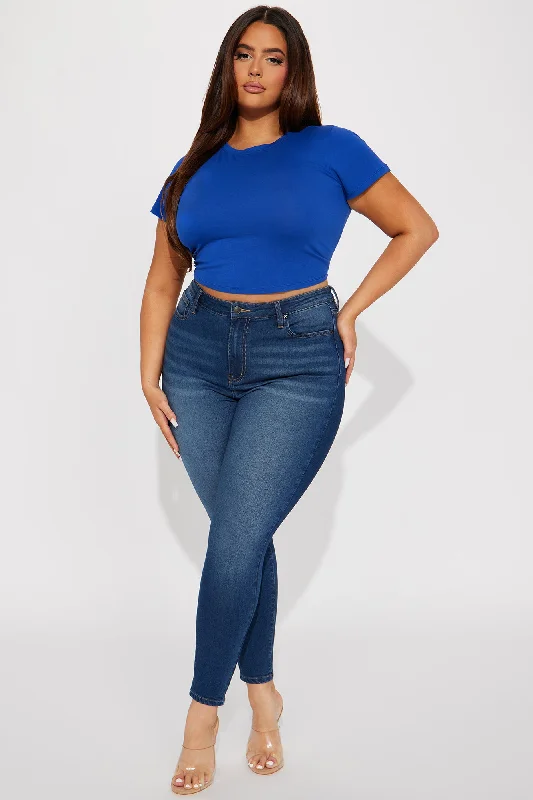 Robin Crop Top - Royal