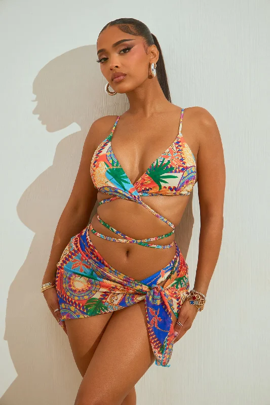 Ashanti 3 Piece Bikini Set - Multi Color