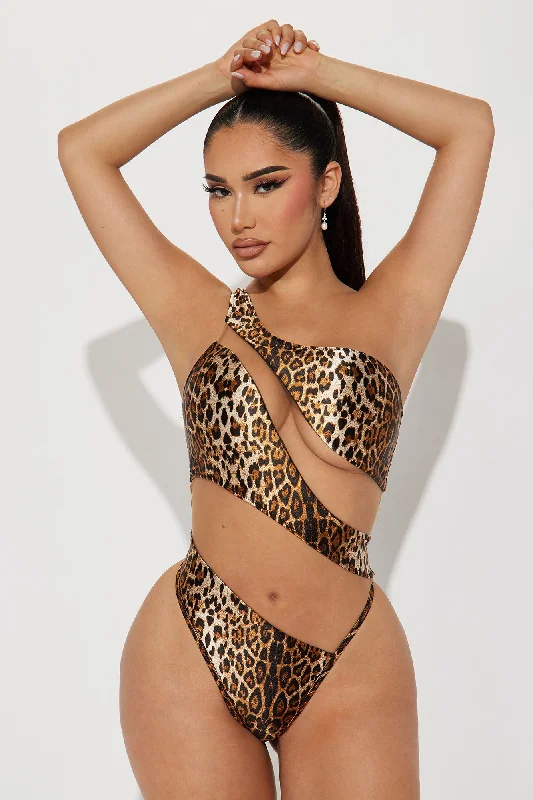 Heat Wave In Paradise 1 Piece Swimsuit - Leopard