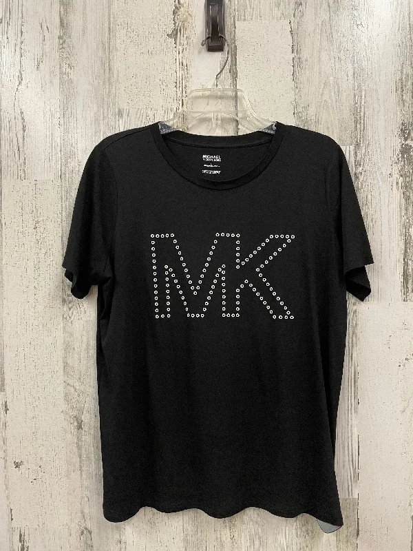 Top Short Sleeve By Michael By Michael Kors In Black, Size: L