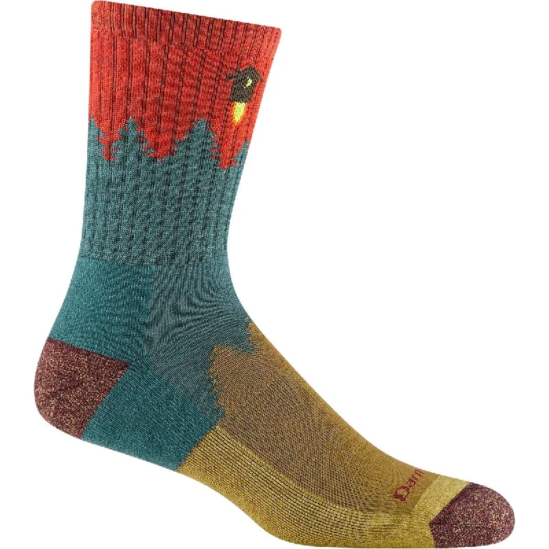 Darn Tough MEN'S NUMBER 2 MICRO CREW MIDWEIGHT HIKING SOCK 1974 - Teal