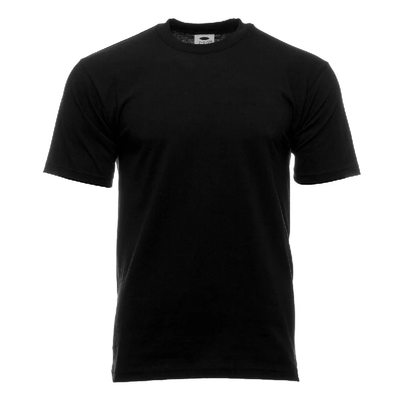 Men's Shirts with Hidden ButtonsHeavyweight Solid Crew Neck - Mens