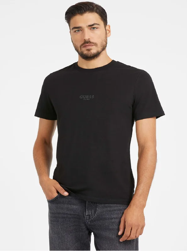 Men's Shirts with Wrinkle-Resistant FabricEco Black Logo Aidy T-Shirt