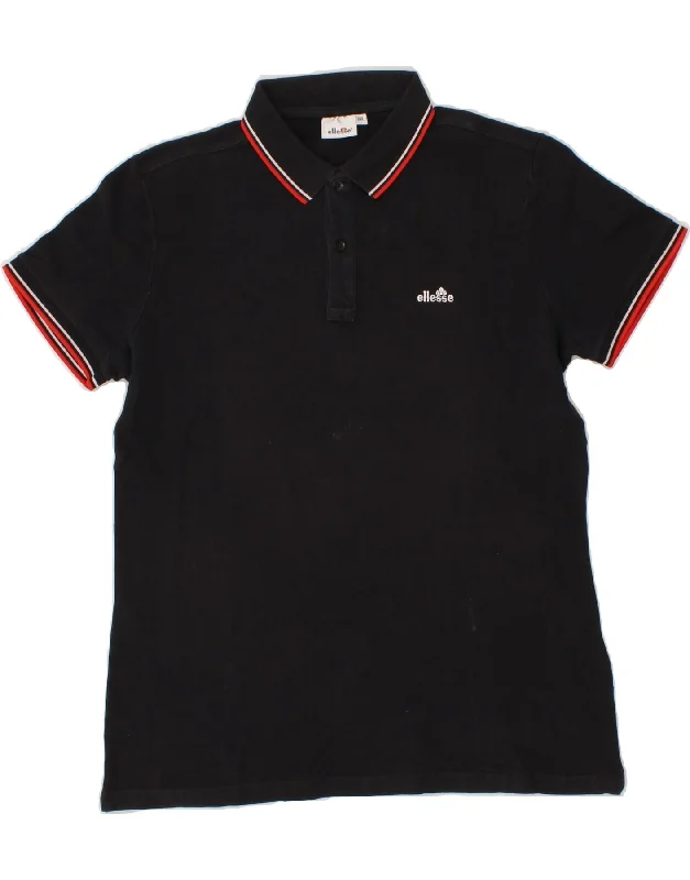 Versatile Men's Tank TopsELLESSE Boys Polo Shirt 15-16 Years 2XL Black