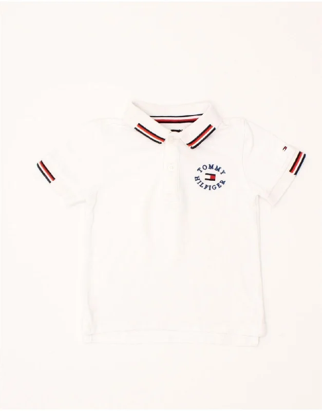 Men's Performance Shirts for SportsTOMMY HILFIGER Baby Boys Graphic Polo Shirt 18-24 Months White